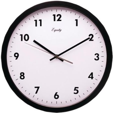 Equity By La Crosse EQUITY LACROSSE 25509 14 in. Commercial Wall Clock - Black 25509